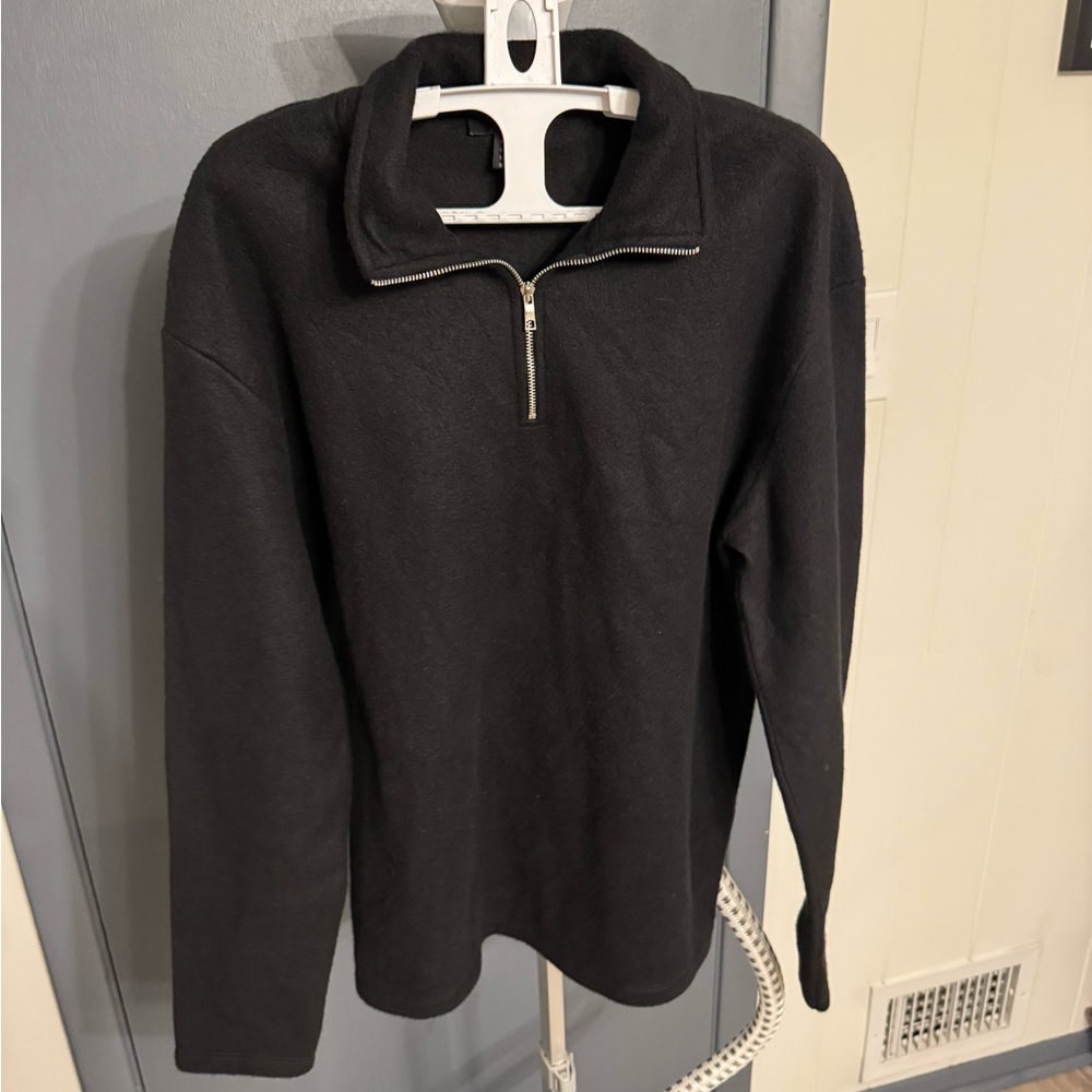 Men's New Look Black Half-Zip Sweater XS